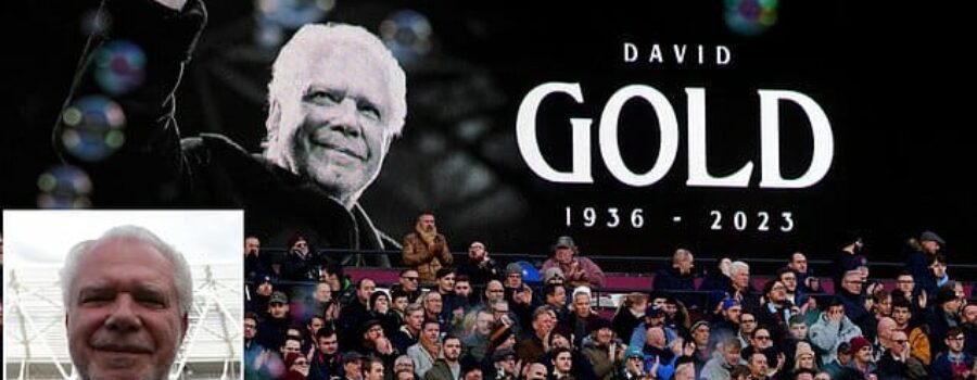 West Ham joint-chairman David Gold celebration of life announced