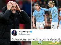 Piers Morgan weighs in on Man City’s charge for breaching financial rules