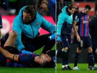 Barcelona captain Sergio Busquets set to miss Manchester United clash after suffering ankle injury