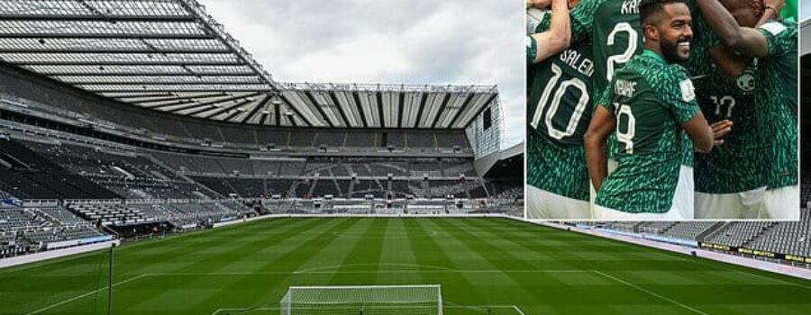 Newcastle ‘are in talks to host a Saudi Arabia fixture at St James’ Park in September’