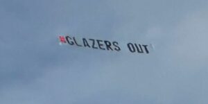 (Video) Manchester United fans fly ‘Glazers Out’ banner over Raymond James Stadium before Buccaneers game
