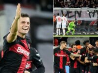 Granit Xhaka scores STUNNER in Bayer Leverkusen’s Bundesliga clash with Mainz as former Arsenal skipper continues to shine under Xabi Alonso