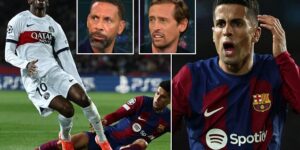 Rio Ferdinand blasts ‘SILLY’ Joao Cancelo for tackle on Ousmane Dembele that led to PSG penalty in chaotic Champions League tie… as Peter Crouch admits Man City loanee ‘cost his team’ with the challenge