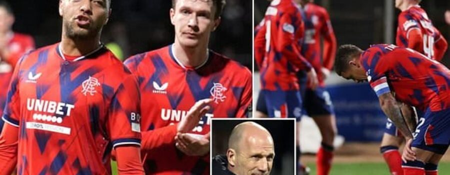 Dundee 0-0 Rangers: Philippe Clement’s side lose MORE ground on Celtic in Scottish Premiership title race as they fail to bounce back from shock Ross County defeat