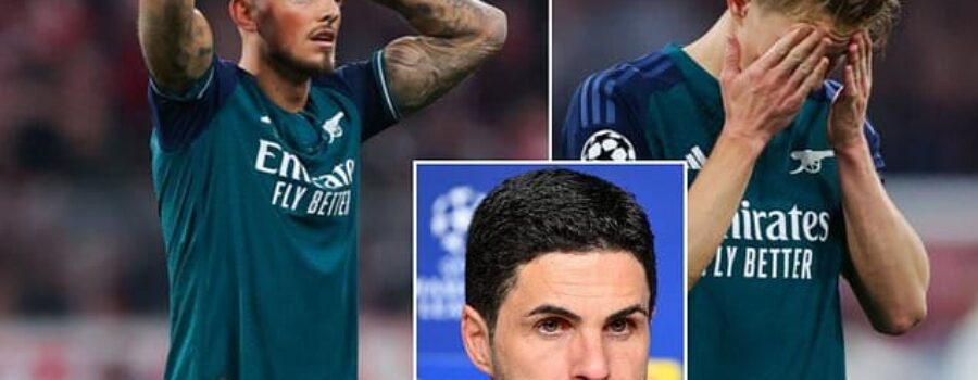 Mikel Arteta admits it could be YEARS until Arsenal win the Champions League after reality check against Bayern Munich – and says he ‘can’t find the words’ to lift his devastated players