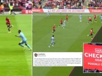 Fans convinced footage from Wembley stands shows Coventry’s extra-time strike was ONSIDE as they claim FA Cup VAR drama was ‘set up’ for Man United and City to play each other