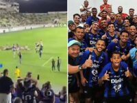 Brazil football outfit Cariri celebrate promotion by pretending to be DEAD in bizarre tribute to their club owner – who owns a funeral home