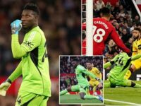Andre Onana GIFTS Sheffield United opening goal at Old Trafford, as goalkeeper’s shocking pass allows Jayden Bogle to strike for bottom club