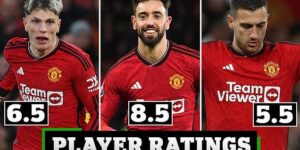 PLAYER RATINGS: Bruno Fernandes impresses for Man United in win over Sheffield United… but which two players only get a 5/10 rating?