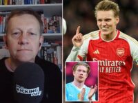 Arsenal captain Martin Odegaard ‘is approaching Kevin De Bruyne levels’, claims Ian Ladyman on ‘It’s All Kicking Off!’… and believes he should be in the running for Player of the Year