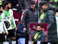 Mohamed Salah’s touchline spat with Jurgen Klopp is inexcusable. He crossed a line no player should ever cross by behaving like a spoilt child, writes OLIVER HOLT