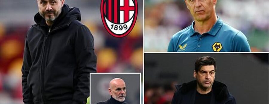 AC Milan add Brighton boss Roberto De Zerbi to their ‘shortlist’ of managers to succeed outgoing coach Stefano Pioli… as Italian side ‘identify several alternatives to Julen Lopetegui’
