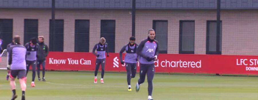 (Video) Strange thing in Liverpool training that happened for first time ‘virtually all season’