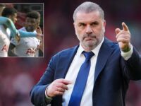 Ange Postecoglou defends Cristian Romero and Emerson Royal after their spat against Liverpool… as Tottenham boss claims the two defenders ‘care’ about Spurs’ poor form