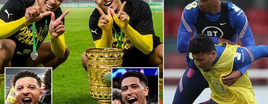 Jadon Sancho helped 17-year-old Jude Bellingham settle in at Dortmund before their careers went down very different paths… now, the old pals will meet again at Wembley as they go face off in the Champions League final
