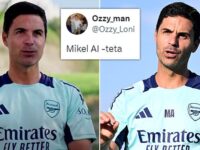 ‘Who is this and what has he done with  Mikel Arteta?’: Fans are left shocked by Arsenal manager’s appearance in new video