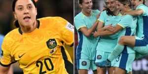 Sam Kerr mocks soccer commentator who made a shocking mistake during the Matildas’ huge upset win over Germany