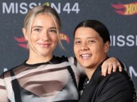 Chelsea star Sam Kerr announces she and fiancee Kristie Mewis are expecting a baby next year