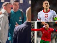 Poland captain Piotr Zielinski defends posing for a post-match picture with Cristiano Ronaldo – after being slammed for having ‘no honour’ following 5-1 hammering by Portugal