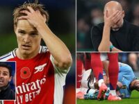 Revealed: How each Premier League club has been affected by injuries so far as Man City and Arsenal bemoan availability problems… with FIVE sides worse off than the title rivals