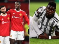 Bruno Fernandes sends touching message of support to former Man United team-mate Paul Pogba following the termination of his Juventus contract – after his doping ban was reduced