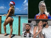 ‘World’s sexiest footballer’ Alisha Lehmann shows off incredible figure as she jets off to the Maldives – while boyfriend Douglas Luiz is still stuck at work!