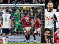 Tottenham 4-3 Man United: Spurs reach semi-final as goalkeeping errors litter SEVEN-goal thriller, with Fraser Forster and Altay Bayindir at fault for two goals each