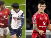 Lisandro Martinez is SLAMMED after footage emerges of the Man United star hurrying Son Heung-min to take a corner quickly – only to score directly from the set-piece in Carabao Cup win