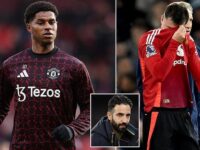 Ruben Amorim gives Marcus Rashford update after the Man United star was left out of Spurs defeat in midweek in the wake of bombshell interview