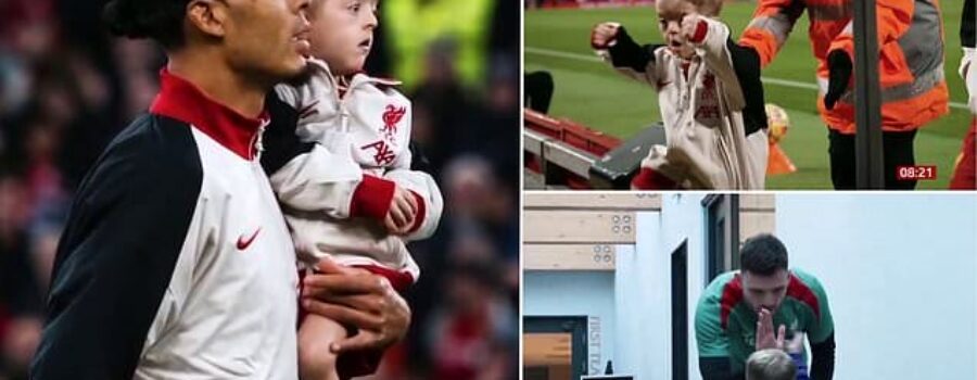 Liverpool superstars Virgil van Dijk and Mohamed Salah surprise six-year-old fan with rare chromosome disorder to leave his mum in tears with a ‘miracle’