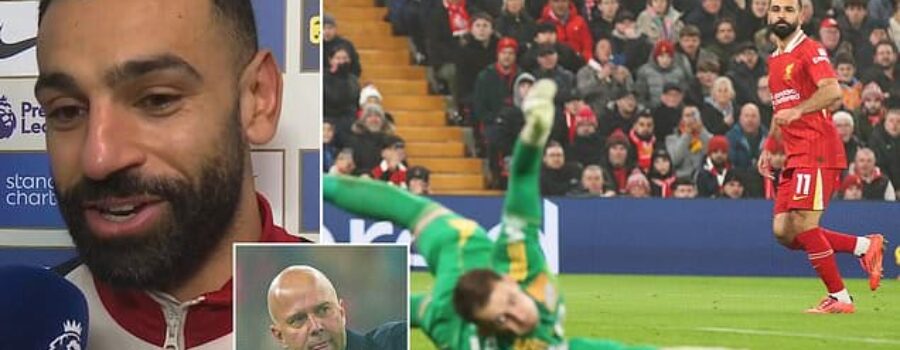 Mo Salah delivers message to Liverpool supporters on his future after latest heroics in comeback win over Leicester – while Reds boss Arne Slot insists ‘we don’t talk about contracts’