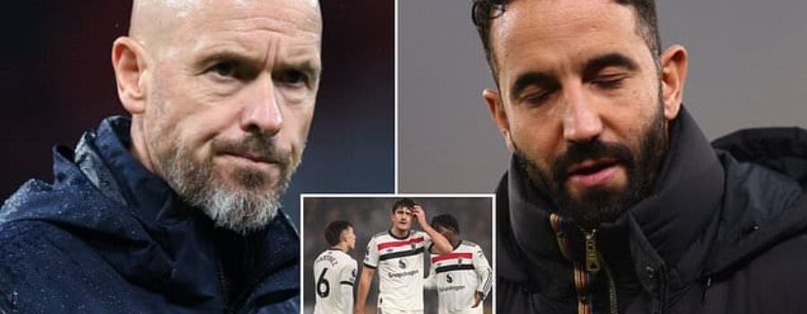 They’re getting WORSE! How Man United under Ruben Amorim compare to Erik ten Hag’s disastrous last 10 games