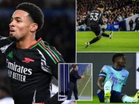 Jamie Redknapp points out the glaring similarity between Ethan Nwaneri and absent Arsenal star Bukayo Saka – after young talent scored sensational opener against Brighton