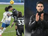 Mikel Arteta insists he’s ‘NEVER seen’ anything like Joao Pedro’s controversial penalty – with the Arsenal boss slamming the ‘disappointing’ decision which saw points shared with Brighton