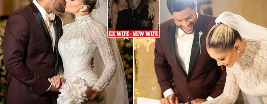 Former Brazil star Hulk is accused of ‘betrayal’ after marrying his ex-wife’s NIECE in religious ceremony – as ex-Porto forward shares latest pictures from the wedding