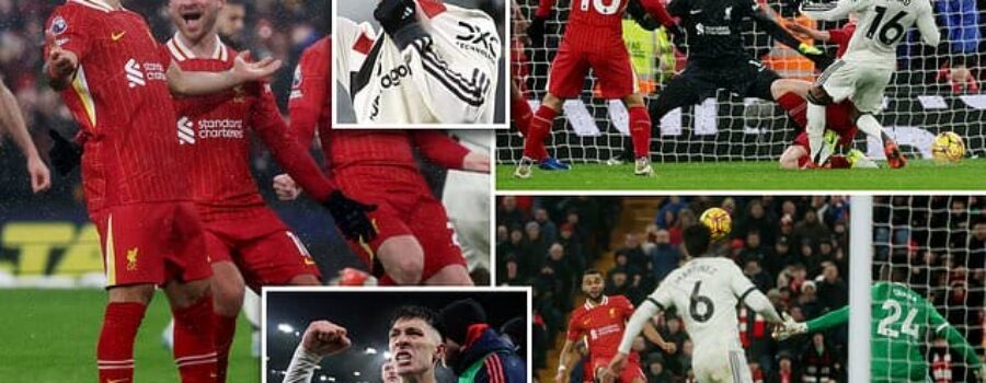 Liverpool 2-2 Man United: Amad Diallo rescues late point as Ruben Amorim’s side stop the rot against table-toppers despite letting lead slip in Anfield thriller