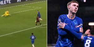 Cole Palmer embarrasses Bournemouth goalkeeper with OUTRAGEOUS piece of skill as he reaches Premier League landmark with opening Chelsea goal against the Cherries