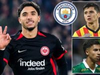 Man City target Omar Marmoush undergoes his medical after club agrees £67m signing with Eintracht Frankfurt – as Cityzens spark January spending spree