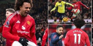 Joshua Zirkzee avoids ban for crude celebration during Man United’s win over Southampton – but is ‘reminded of his responsibilities’