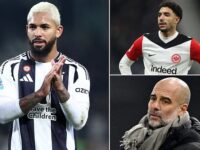 Man City weigh up move for Juventus midfielder Douglas Luiz just six months after his Aston Villa exit… with Omar Marmoush set for medical ahead of his £63m transfer from Frankfurt