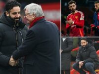 Sir Alex Ferguson’s two-word message for Ruben Amorim as Man United fall to 13th in Premier League table following Brighton loss