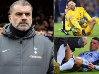 Tottenham’s injury problems have got WORSE during Ange Postecoglou’s reign as stats show concerning year-on-year trend with 11 key stars currently sidelined