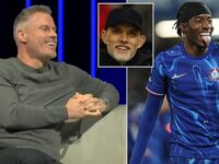 Jamie Carragher LIES about Thomas Tuchel to Noni Madueke and causes Chelsea star to open up on secret talks with England boss in hilarious moment