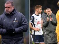 Under-fire Ange Postecoglou handed boost as two Tottenham stars return to training ahead of Europa League tie against Hoffenheim