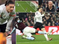 Liverpool legend slams Darwin Nunez after ‘one of the worst misses of the year’ saw Reds drop points at Aston Villa in the title race as Arne Slot admits striker is ‘feeling quite down’