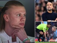 Pep Guardiola reveals Erling Haaland is struggling to WALK down stairs – as the Manchester City boss provides worrying fitness update on the striker ahead of Liverpool clash