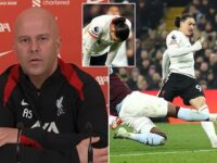 Liverpool boss Arne Slot tears into Darwin Nunez’s ‘behaviour’ that he ‘can’t accept’ after his horror miss against Aston Villa