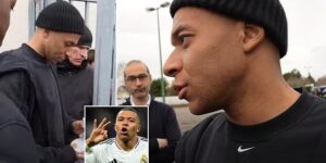 Kylian Mbappe makes surprise visit to his struggling Ligue 2 club after sacking his second boss – one day after the Real Madrid star’s stunning Champions League hat-trick