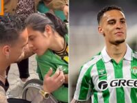 Adorable moment disabled fan tries to kiss Antony and his heart-warming reaction as on-loan Man United winger continues to capture hearts in Spain