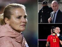 Lionesses boss Sarina Wiegman calls for the culture within the sport to change after disgraced former Spanish football chief Luis Rubiales was found guilty of kissing Jenni Hermoso without her consent